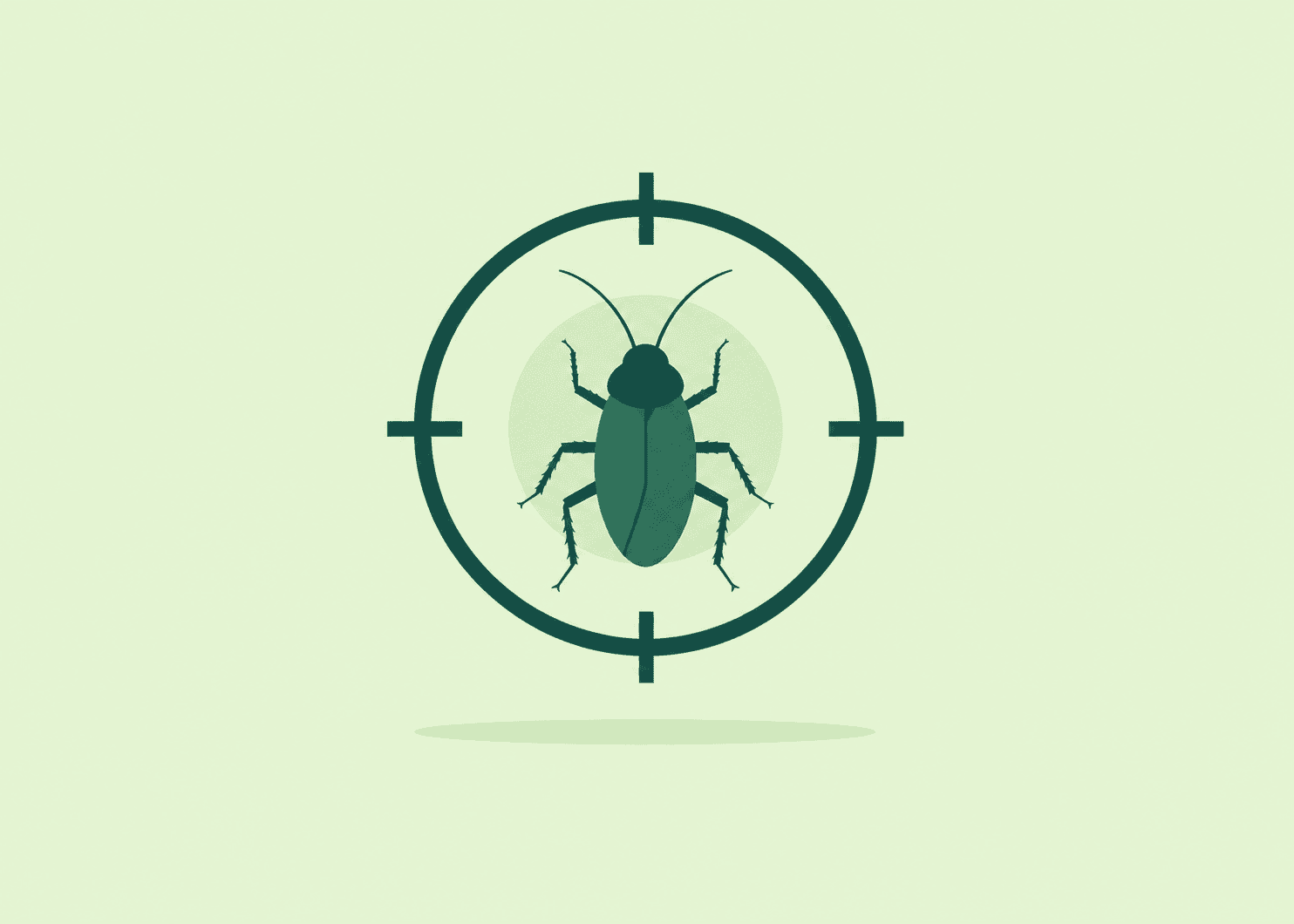 Close-up of a termite under a targeting scope, pest control in Durban.